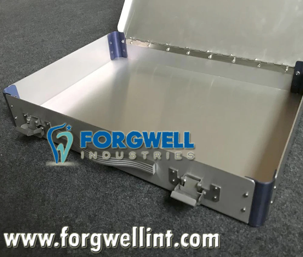  Легкий алюминиевый пустой портфель/коробка/контейнер/Чехол/ящик для инструментов/кейс инструментов с ручкой и замками от Forgwell Industries