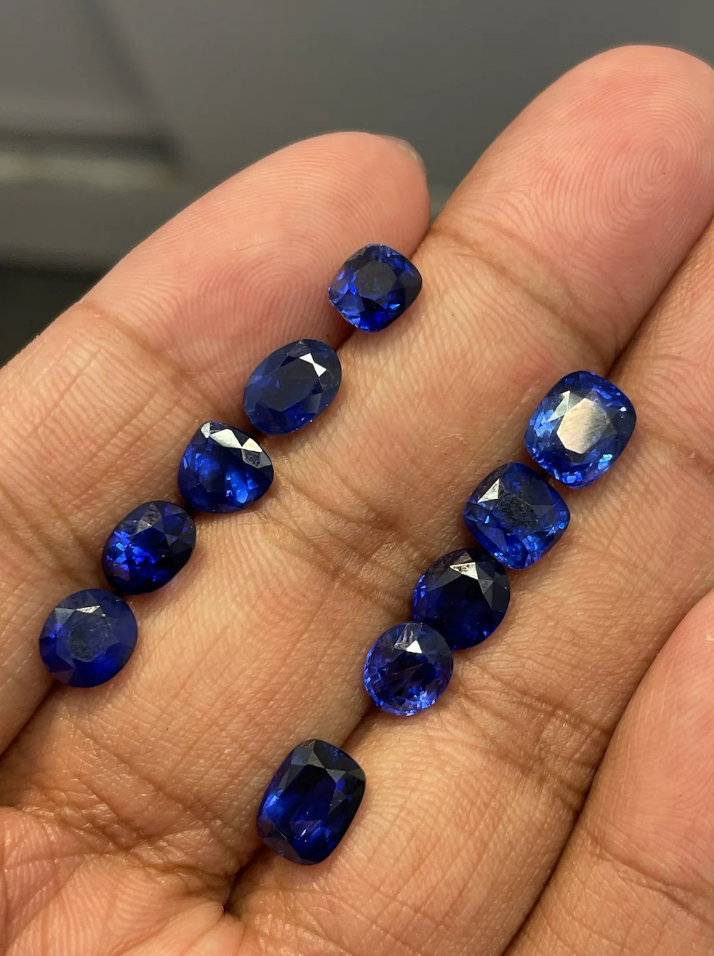 Heated Royal Blue Sapphire Natural Gemstone From Sri Lanka Ceylon Mines Loose Sapphire Step Cut By Real Gems