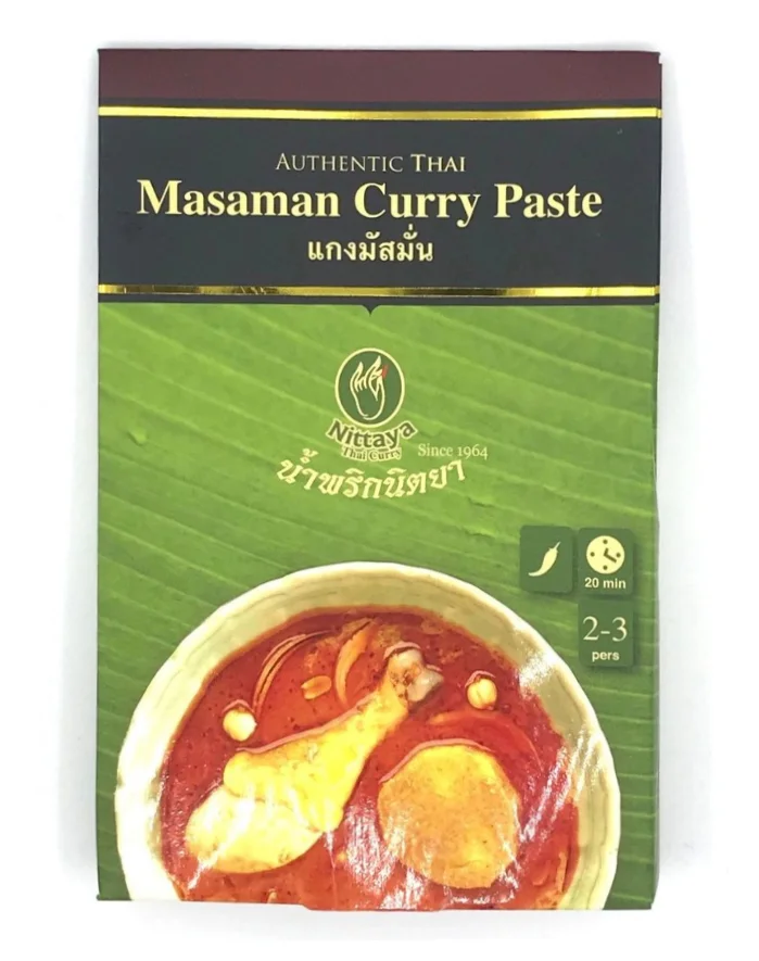 
Best Selling Masaman Curry Saste Nittaya Brand Thai Curry Paste Halal 100% Hight Quality 