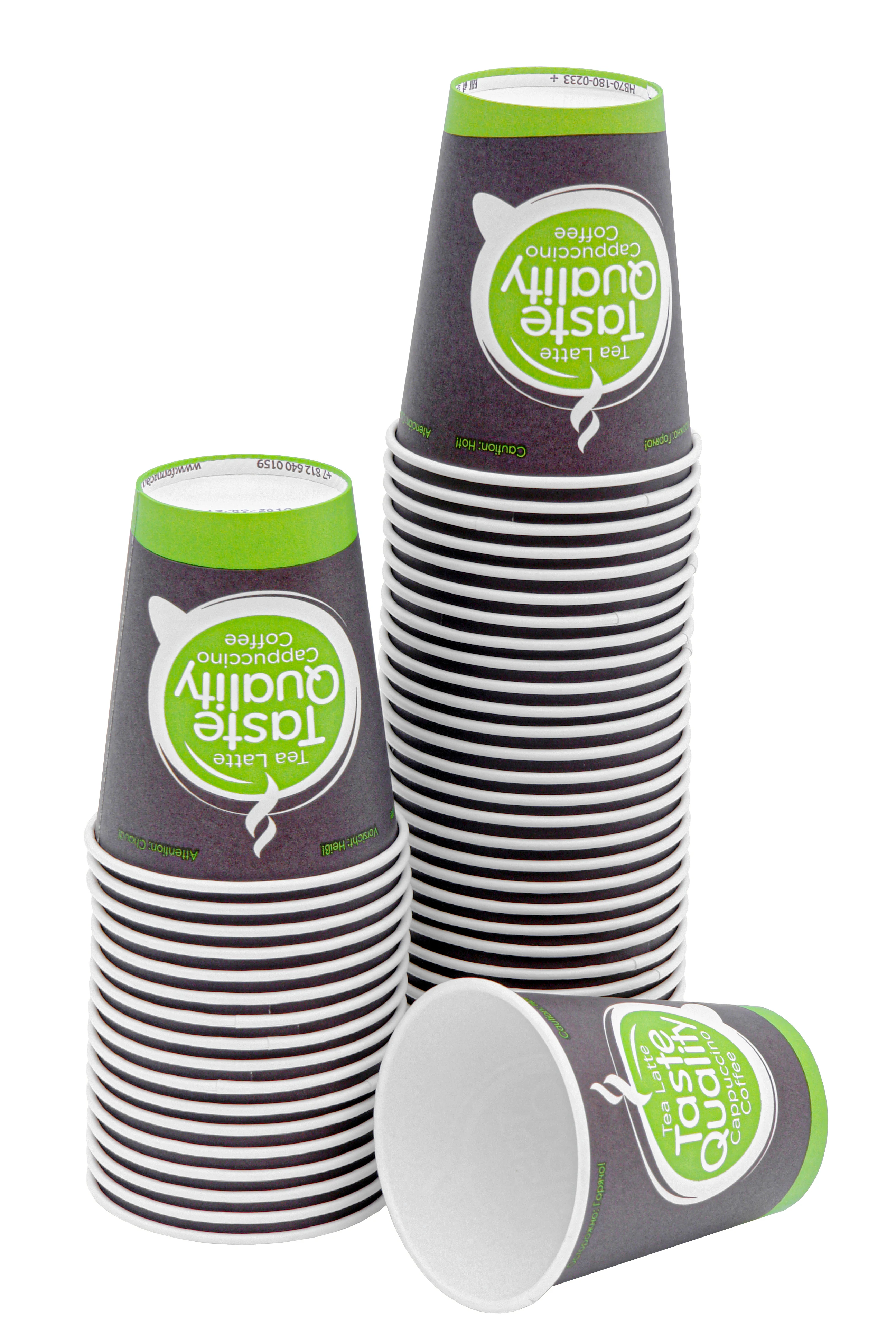 Disposable Single Wall Vending Paper Cup Total Black 150 ml 6 Oz Coffee Paper Cup Custom Printed Paper Cups