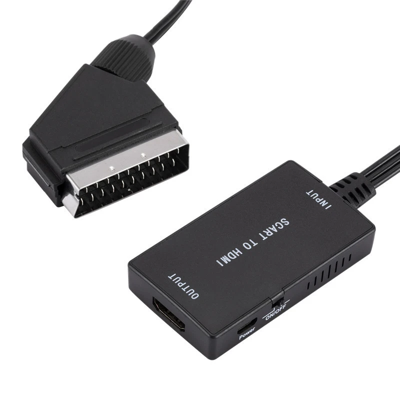 wholesale cross-border YJ SCART TO HD conversion line SCART TO HD high definition SCART TO HD-MI converter