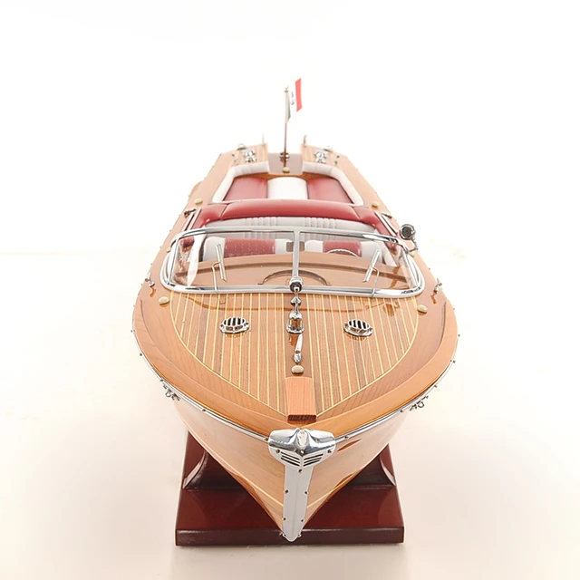 Wooden Tall Ship Model High Quality - Riva Aquarama Medium L60 cm -  Nautical Handcrafts Home And Office Decor