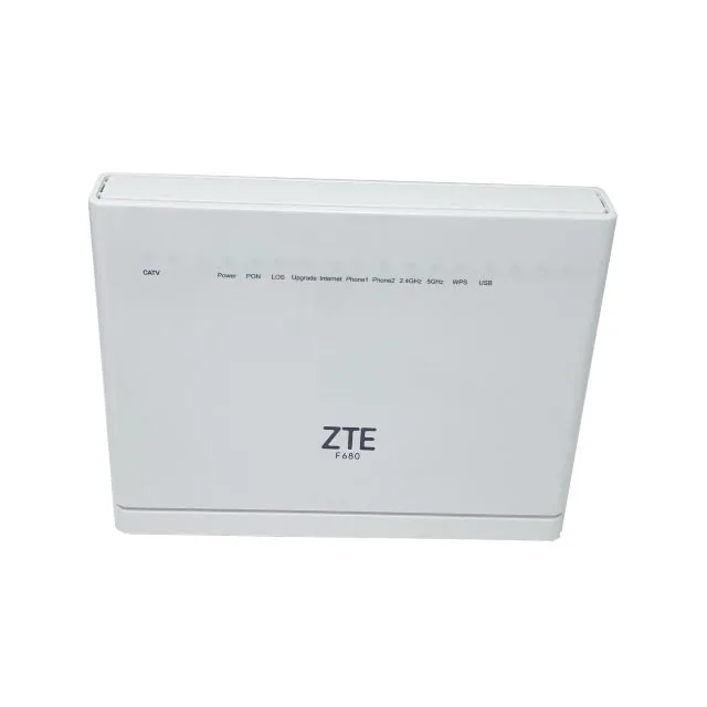 
ZTE F668 Dual band 2.4/5G AC wifi 4xGE, 2xPots; CATV English software European Standard CE certificate 