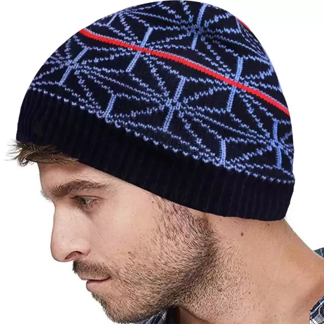 2024 New Model Unisex Winter Wool Knitted Beanie Hat Soft Warm High Quality Knit Plain Beanies