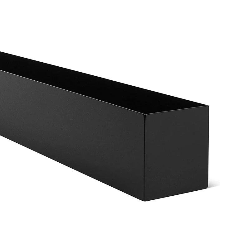 Modern Black Trough Rectangular Stainless steel Planter  Succulent Window Planter Box