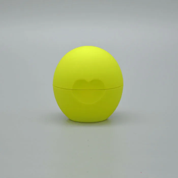 
Plastic Cosmetic container Custom empty round ball shaped mini cute round ball empty lip balm 