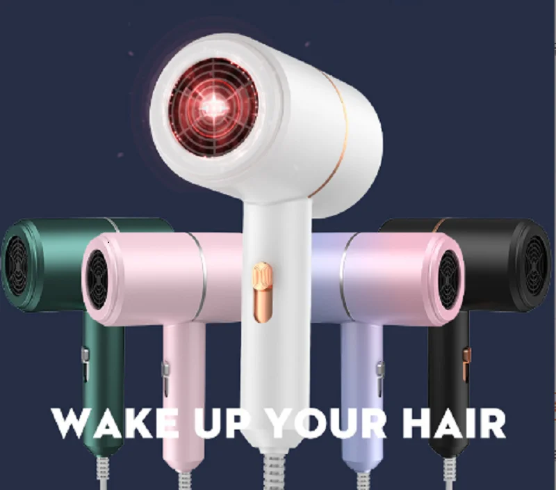 Hair dryer household hair salon high-power blue light ion cooling thermoelectric hair dryer