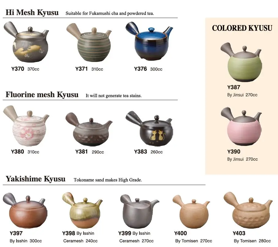 Kyusu High quality beautiful handmade personalized kettle teapot made in Japan