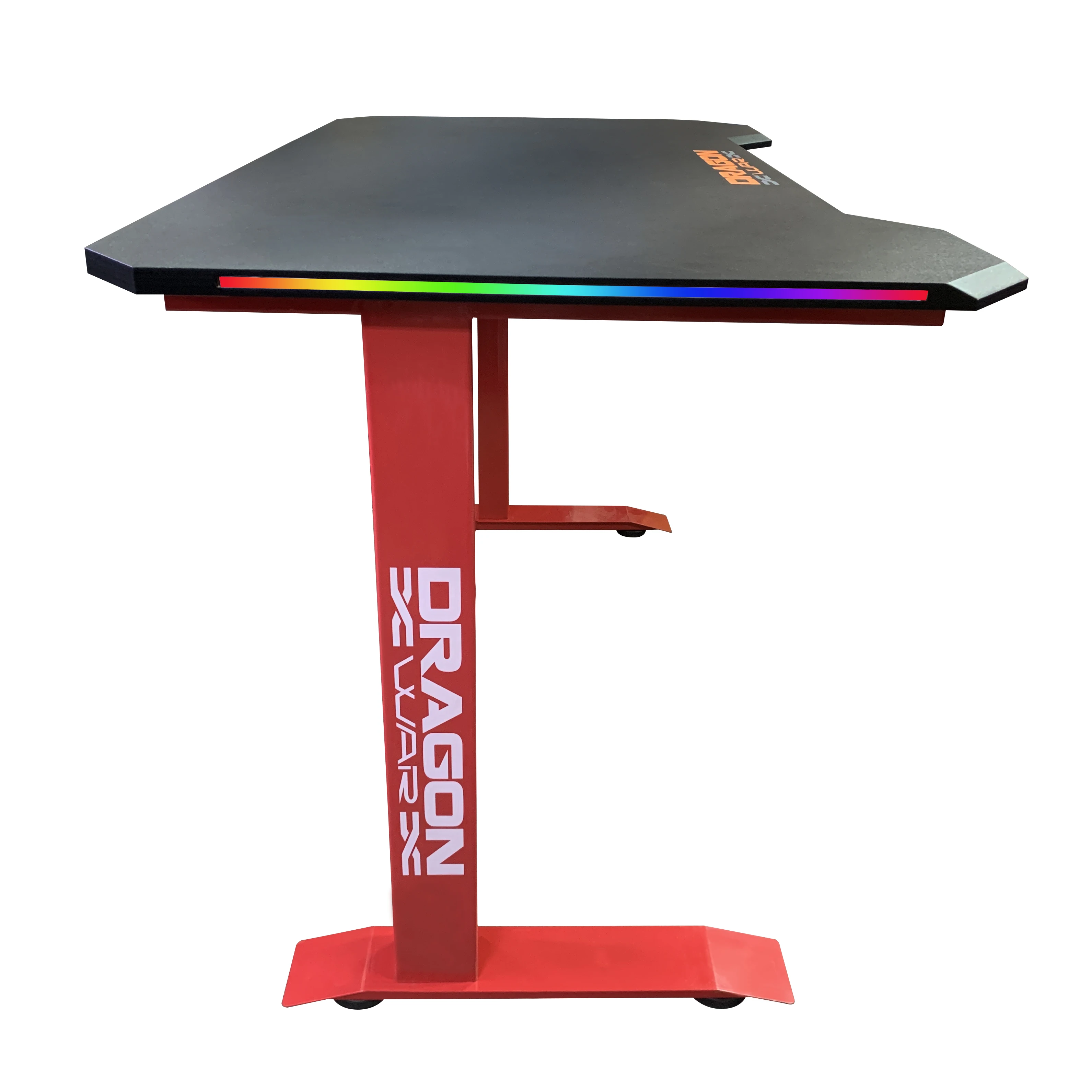 Популярный новый дизайн логотип на заказ от производителя игровой стол RGB черного и розового цвета
