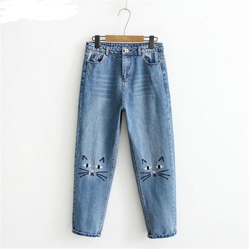 
Cat Printed Export Oriented Jeans Pant For Baby Girl From Bangladesh 