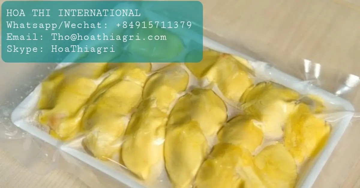 24 месяца оболочки жизни общий тип культивирования весь форма Замороженная IQF дуриан monthong Ri 6 высокого качества из Вьетнама