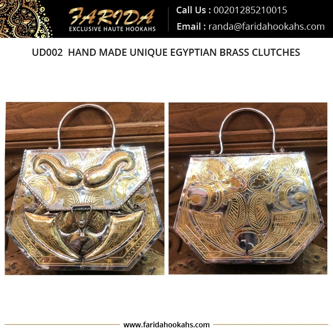 Handmade Unique Egyptian Evening Brass Clutches