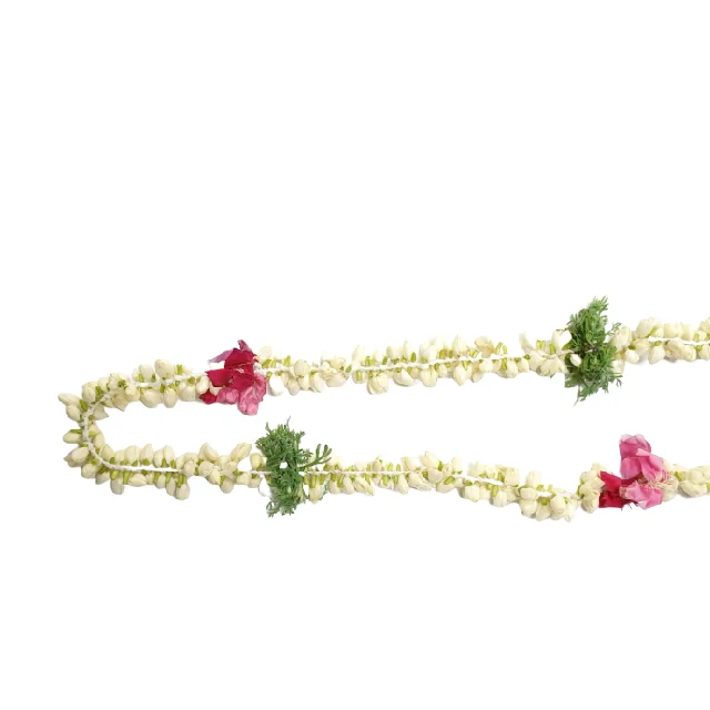 Natural Hand Made Flowers Exporters Jasmine String Fresh Flower for decoration Braid Hair Do Indian For Wedding