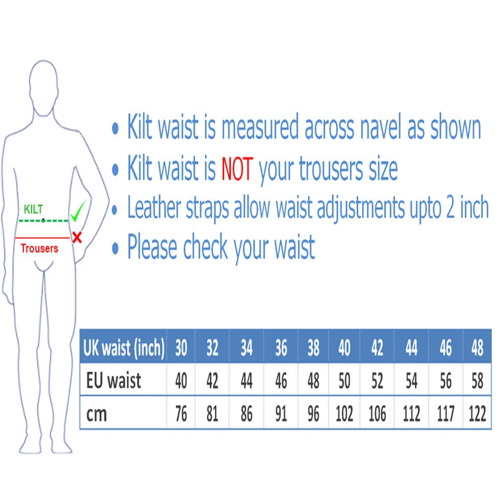 High Quality Custom Logo 8 Yard Royal Stewart Tartan Mens Kilt Best Highland Wear