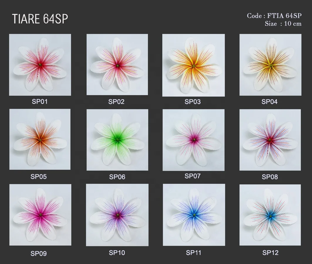 Best seller good quality Handcraft Handmade artificial tahitian foam flower with special tattoo and color pattern