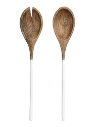Wooden Salad Server S/2 Manufacturer of Natural Mango Wood Salad Server Handmade Wooden Cutlery