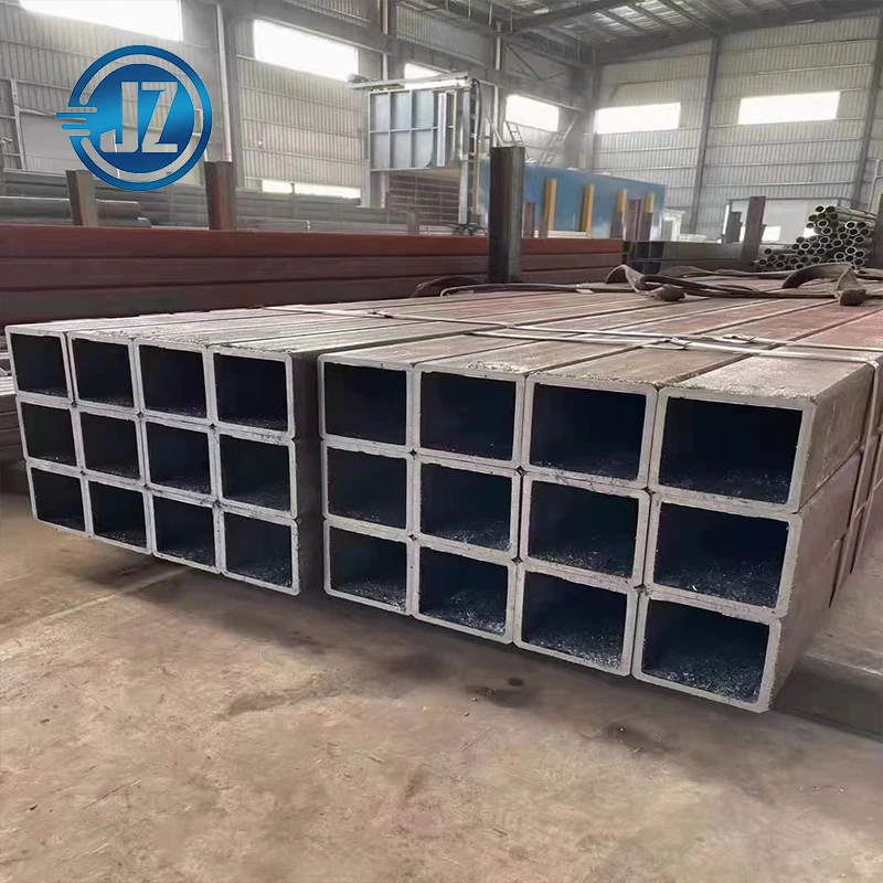 Квадратная труба из углеродистой стали, черная полая секция, углеродистая сталь Q235, квадратная металлическая труба