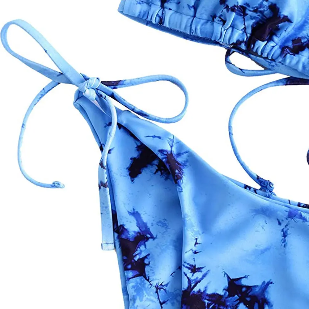 Custom  Two Piece Bathing Suits Beachwear Swimwear Thong Bikini Set For xxx Girl