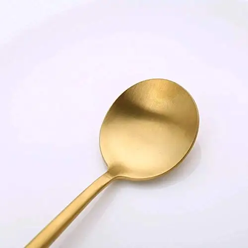 Blue  Color brass spoons Cutlery set design With Box Royal Antique Design for dining Table Home and Restaurant