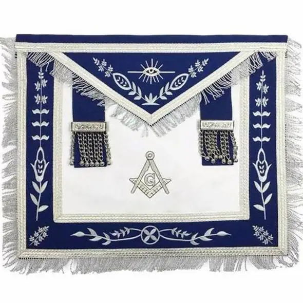 Masonic blue lodge G master mason style machine embroidery freemason  apron