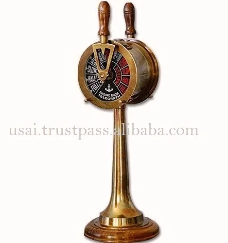 Antique Nautical Brass Ship Engine Telegraph 18 Inch,Also a Maritime Decor Gift Item Collectible Vintage Ship Telegraph
