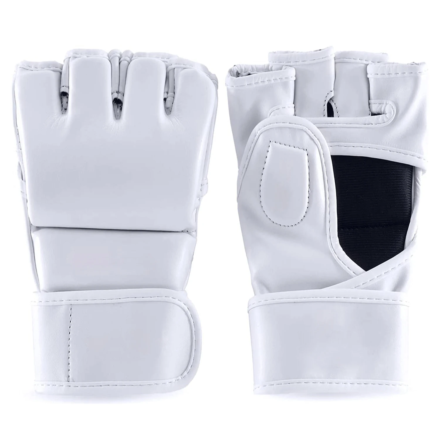 Highest Quality Leather Boxing MMA Gloves Quick Wrap Training Punching Cage Fighting