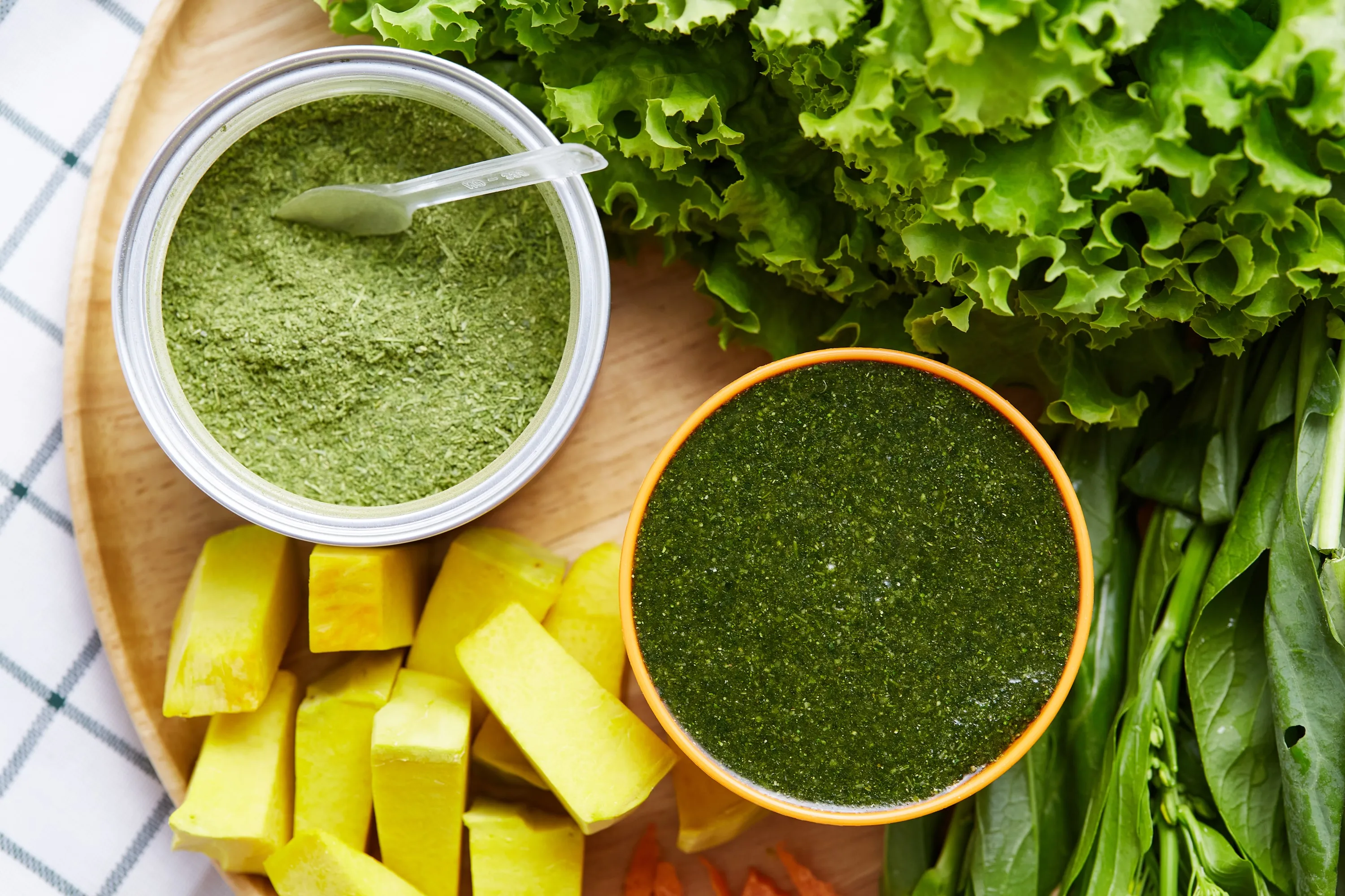 
5 Kinds Of Mixed Green Vegetables Powdered (spinach, gourd, kale, broccoli, kale) (50 g) 