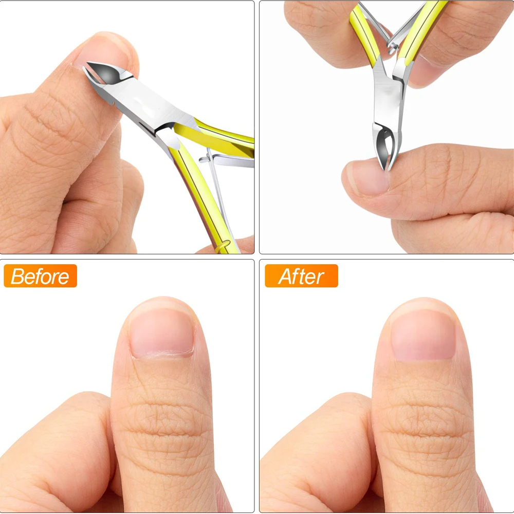 Premium Quality Super Sharp Podiatry Tools Cuticle Remover Cutter Professional Stainless Steel Ingrown Nail Cuticle Nipper