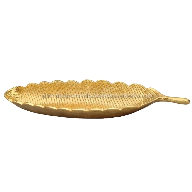gold  Aluminium Serving Platter, Serving tray for party and home use