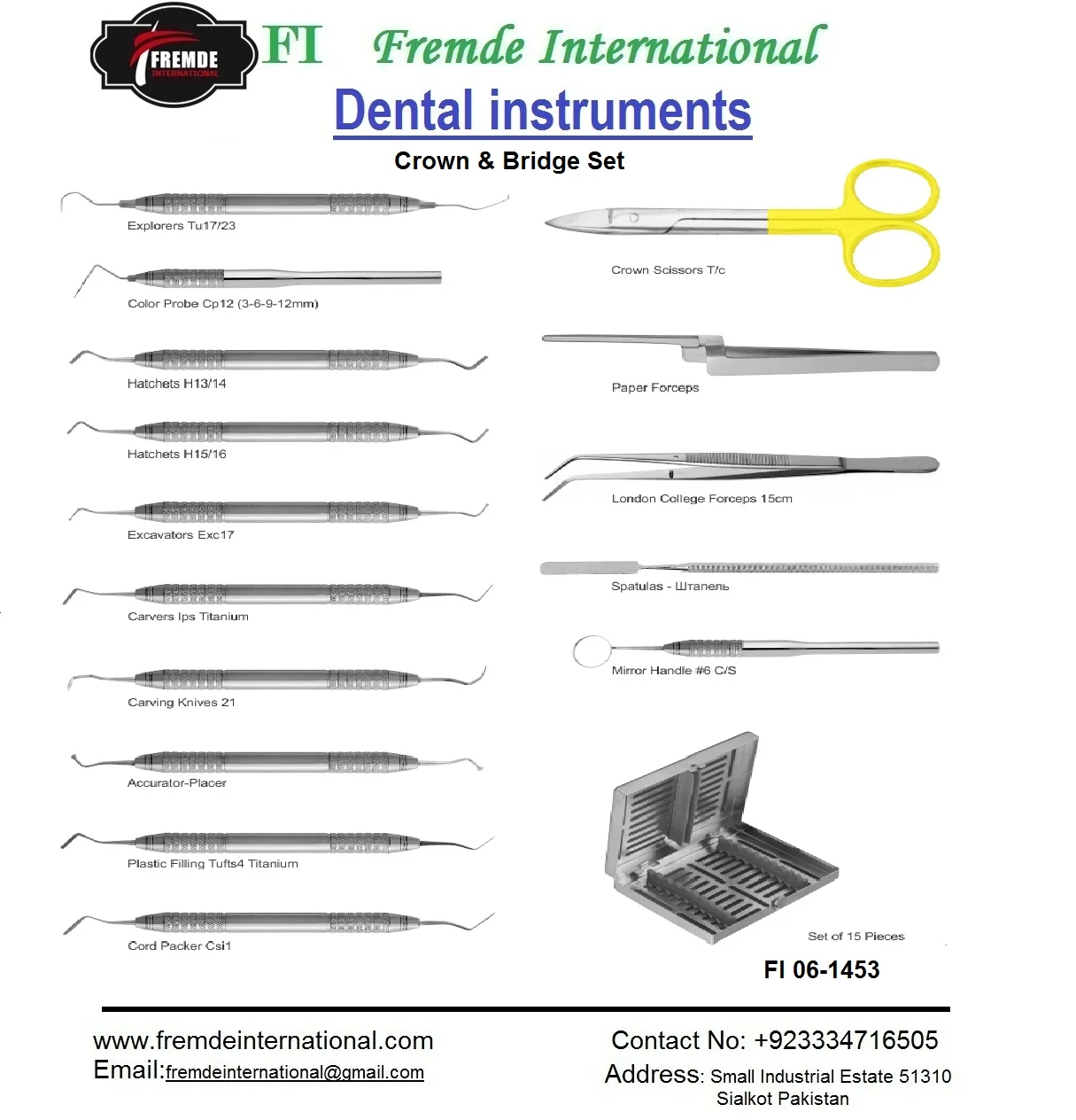 Dental Implant Basic Surgery Set Certified By CE & ISO