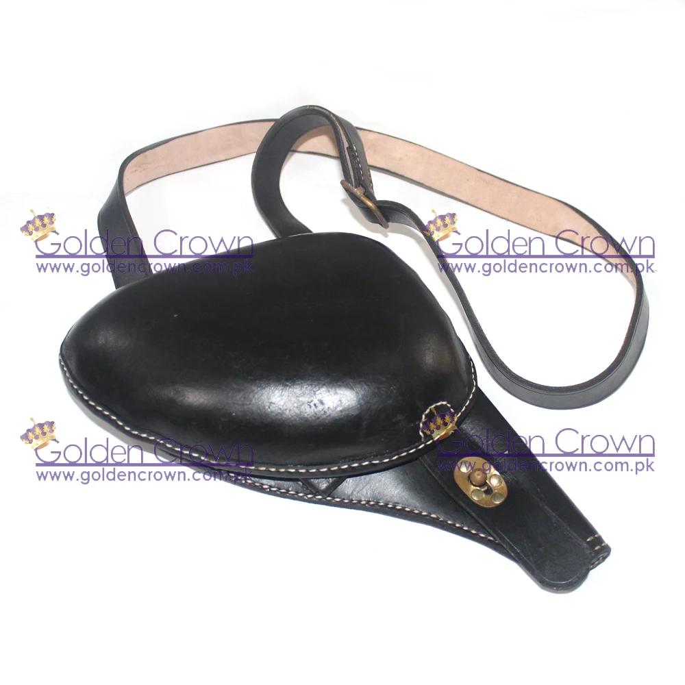 Кожаная кобура револьвера японского типа 26 | Кожаная кобура револьвера, военное тактическое охотничье оборудование