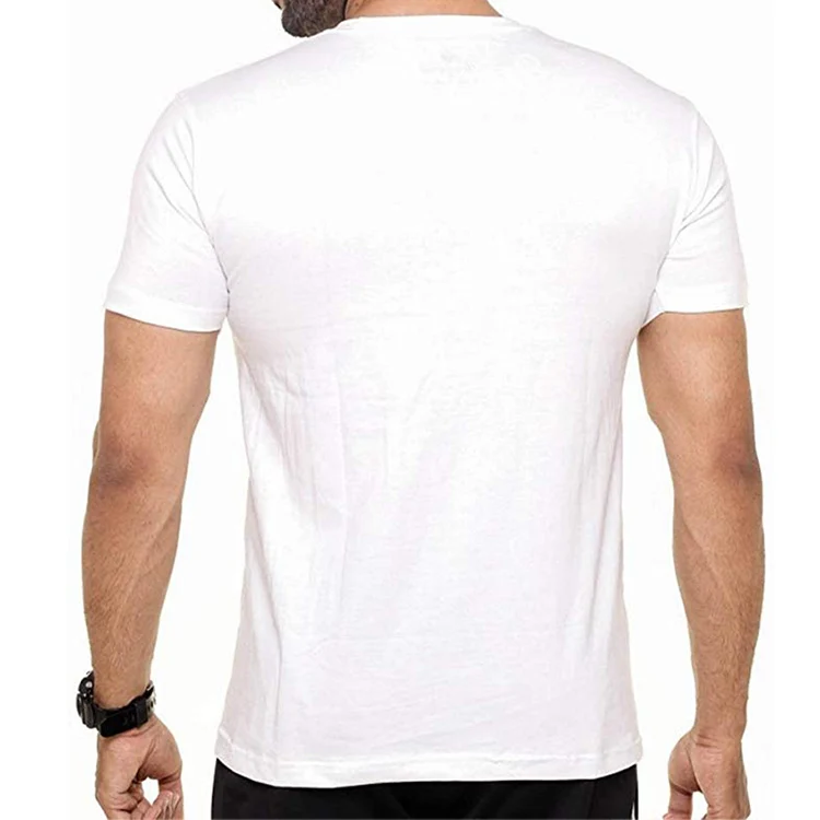 China Wholesale Cheap Bulk Plain White T Shirts Men High Quality Short Sleeve 100% Combed Cotton  Fancy Blank Tshirts No Label