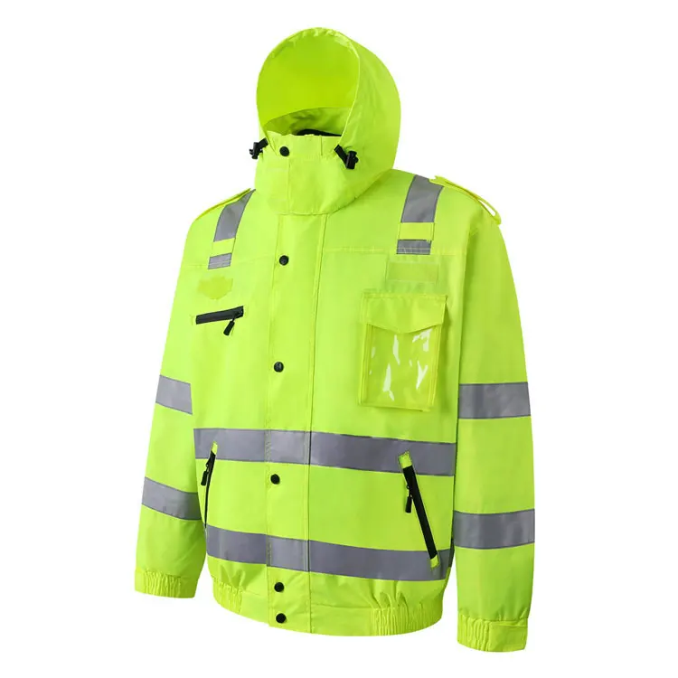 
 Мужская куртка с высокой видимостью, персональная Мужская Рабочая куртка, хорошее качество, 100 флисовая Защитная куртка  