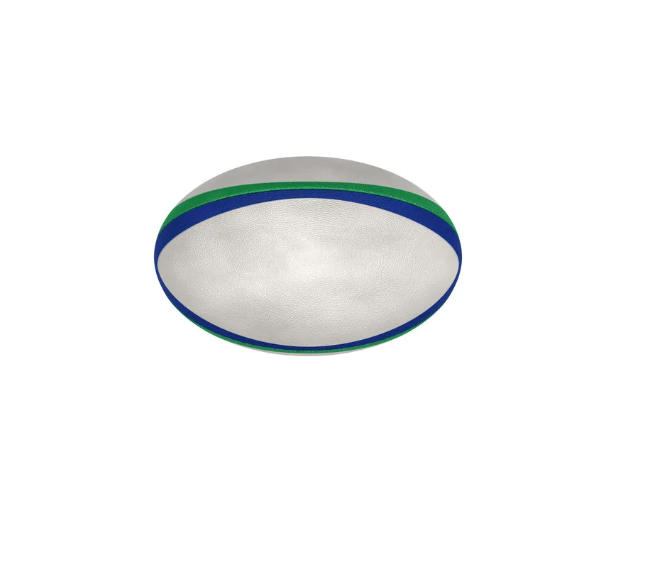 white modern rugby ball