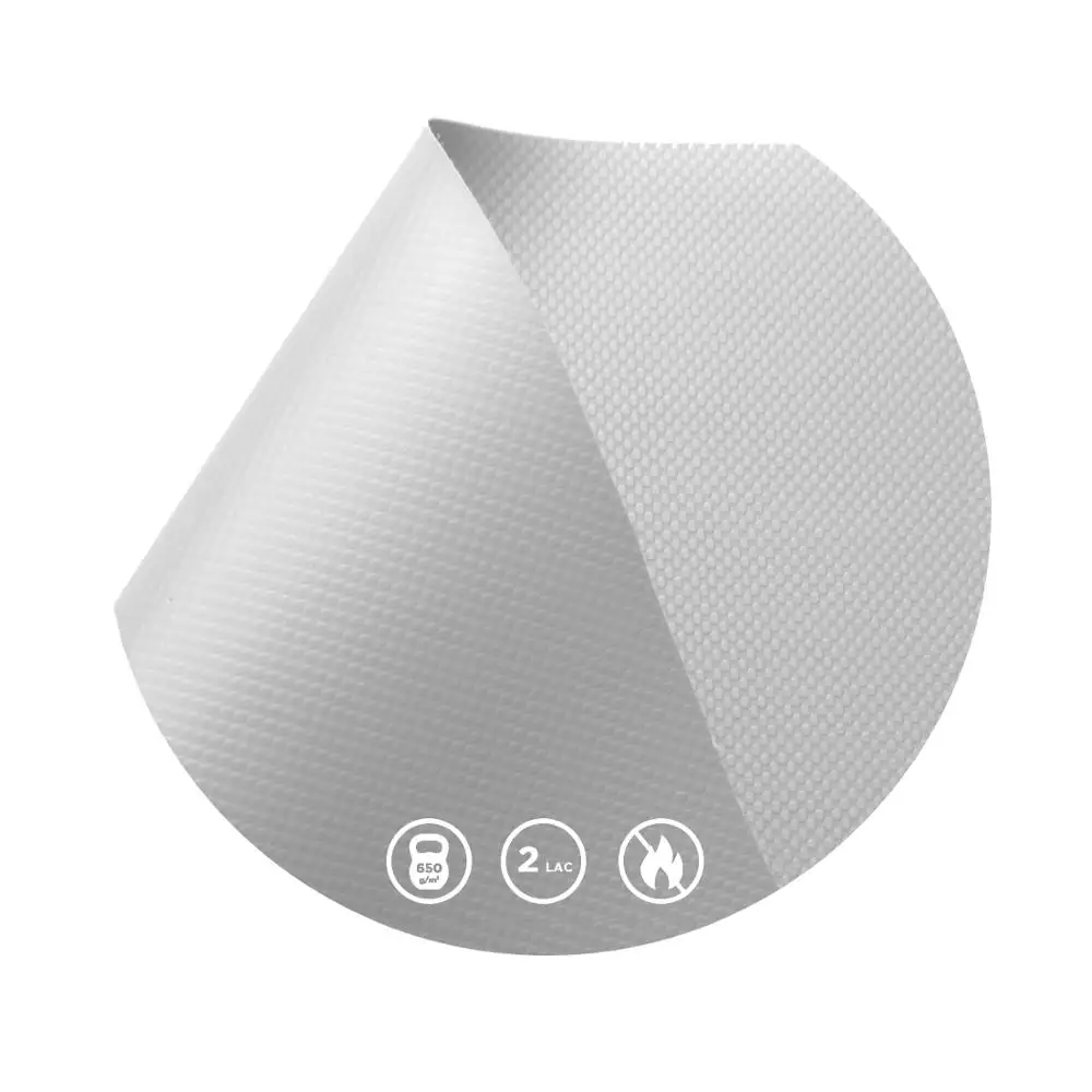 Waterproof fabric for hangar, tent or shelter 650 g. 2 LAC,  DIN 4102-B1