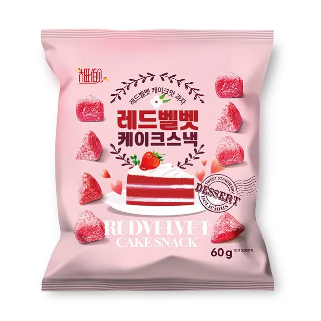 Лидер продаж, сладкий крем, вкусные красные бархатные закуски для тортов, Сделано в Корее