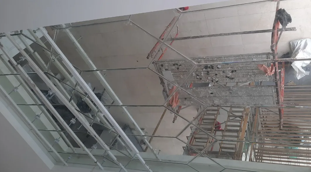 MIRROR ART STICK ON THE CEILING  MADE IN VIETNAM