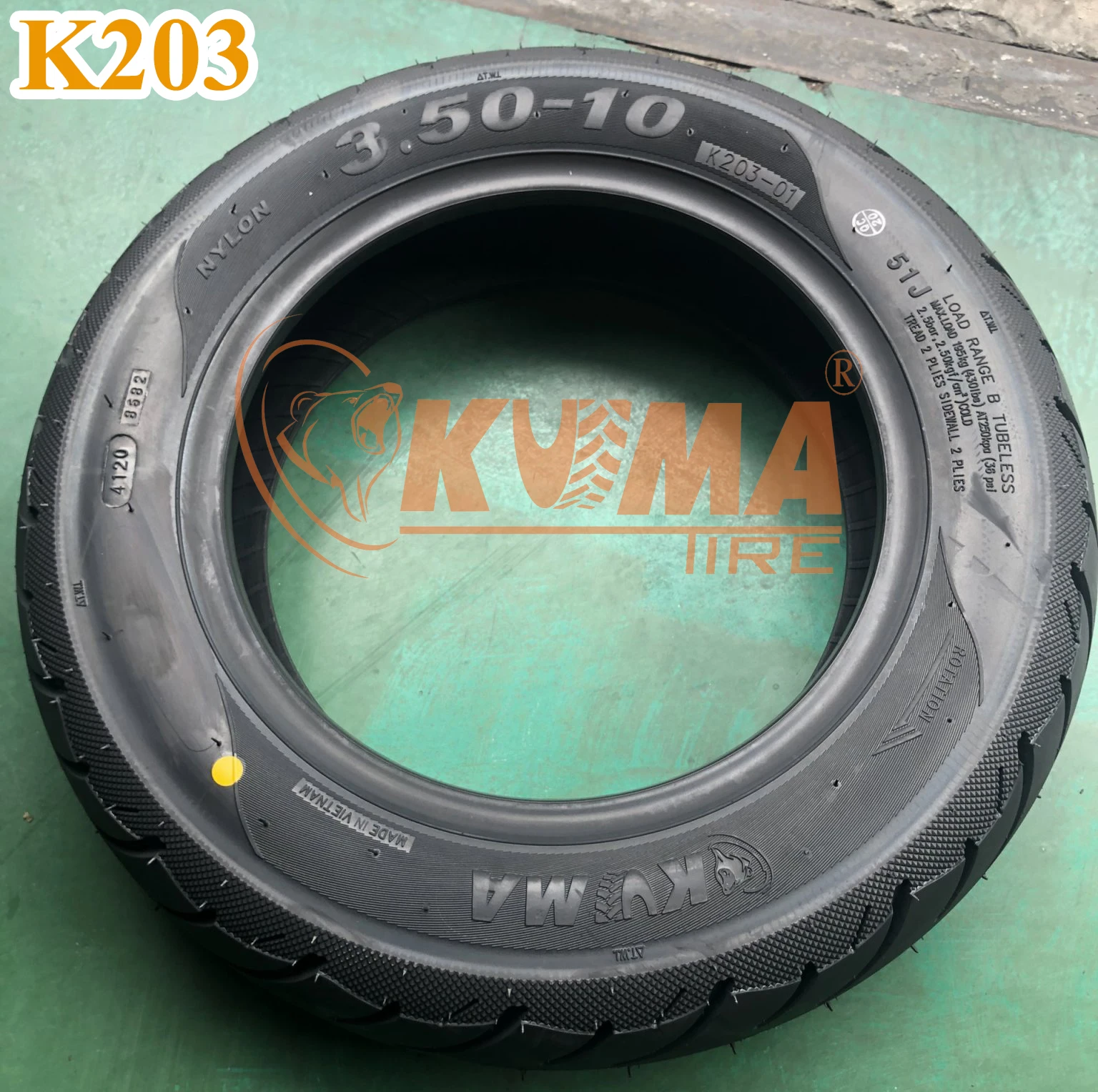 Motorcycle TIRE - 90/90-16 & 3.50-10    Tubeless  - HIGH QUALITY,  MADE IN VIETNAM