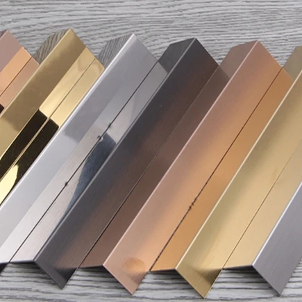 U Shape Brass Trim Accessories Ceramic Tile Corners  For Floor And Wall Edges Decorative Strips Metal Inlay  Free Sample