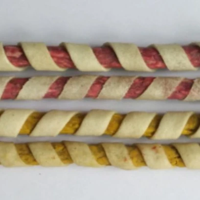 Rawhide dog chew Spiral Munch toy dog chew toy set bone dog plush chew toy