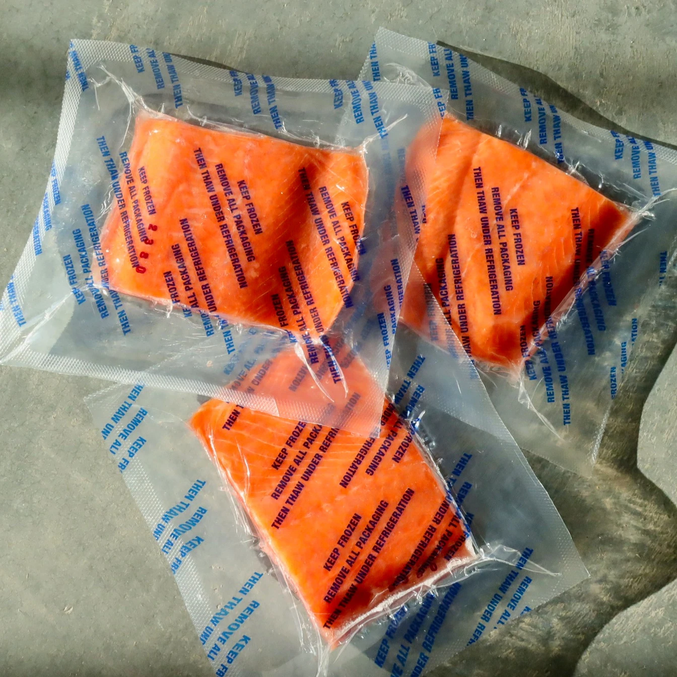 Sockeye Salmon Wild Caught in Bristol Bay, Alaska, 1 case of 10, 3 lb. bags of 4-7 oz. portions