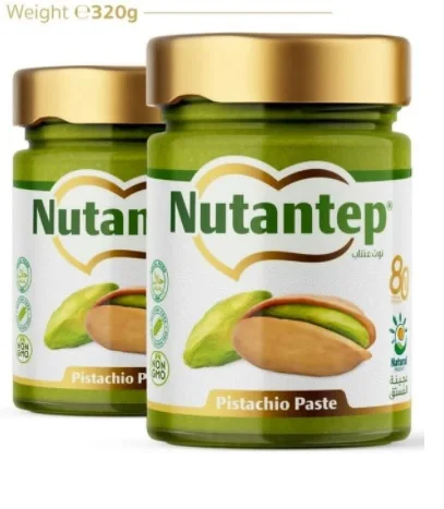 Best Quality No Additives 200 gr Glass Jar 80% Rate Pistacio Natural Spredable Cream - Made in Turkey