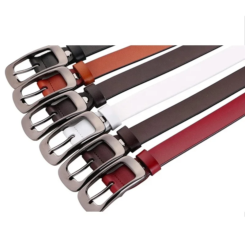 Classical line belt with dark color 35mm men leather belt