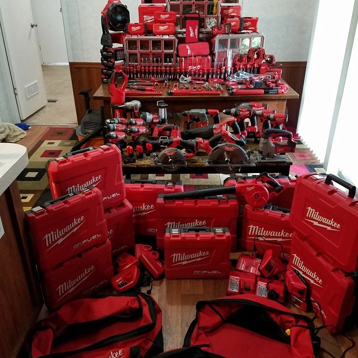 Превышение комплект MilWauKeeS_2695-15 M18 2896-26 M18 топлива дрель makita 18V аккумуляторная литий-ионный комбо набор инструментов