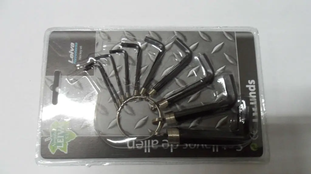 10PC blister card/double gun inner hexagona