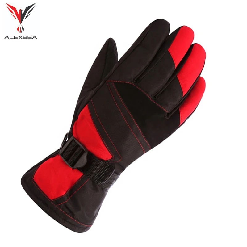 Зимние перчатки из овечьей кожи для мужчин зимние лыжные ветрозащитные и водонепроницаемые кожаные сенсорных экранов