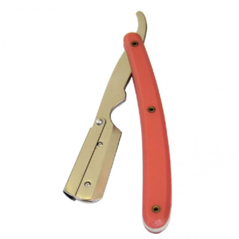  Складной бритвенный нож из нержавеющей стали для бровей и бороды профессиональный инструмент бритья с прямыми краями