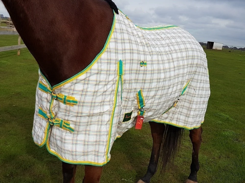  Top Quality - Summer Horse rugs Poly Cotton Double Rib stop Perfect for Australian Weather Various Sizes and