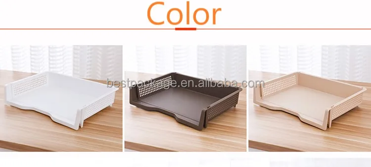 A4 transparent plastic functional foldable desk top document