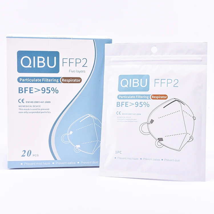 QIBU FFP2 En 149, лучшее качество и низкая цена, немедицинская Лидер продаж, маска для лица ce ffp2
